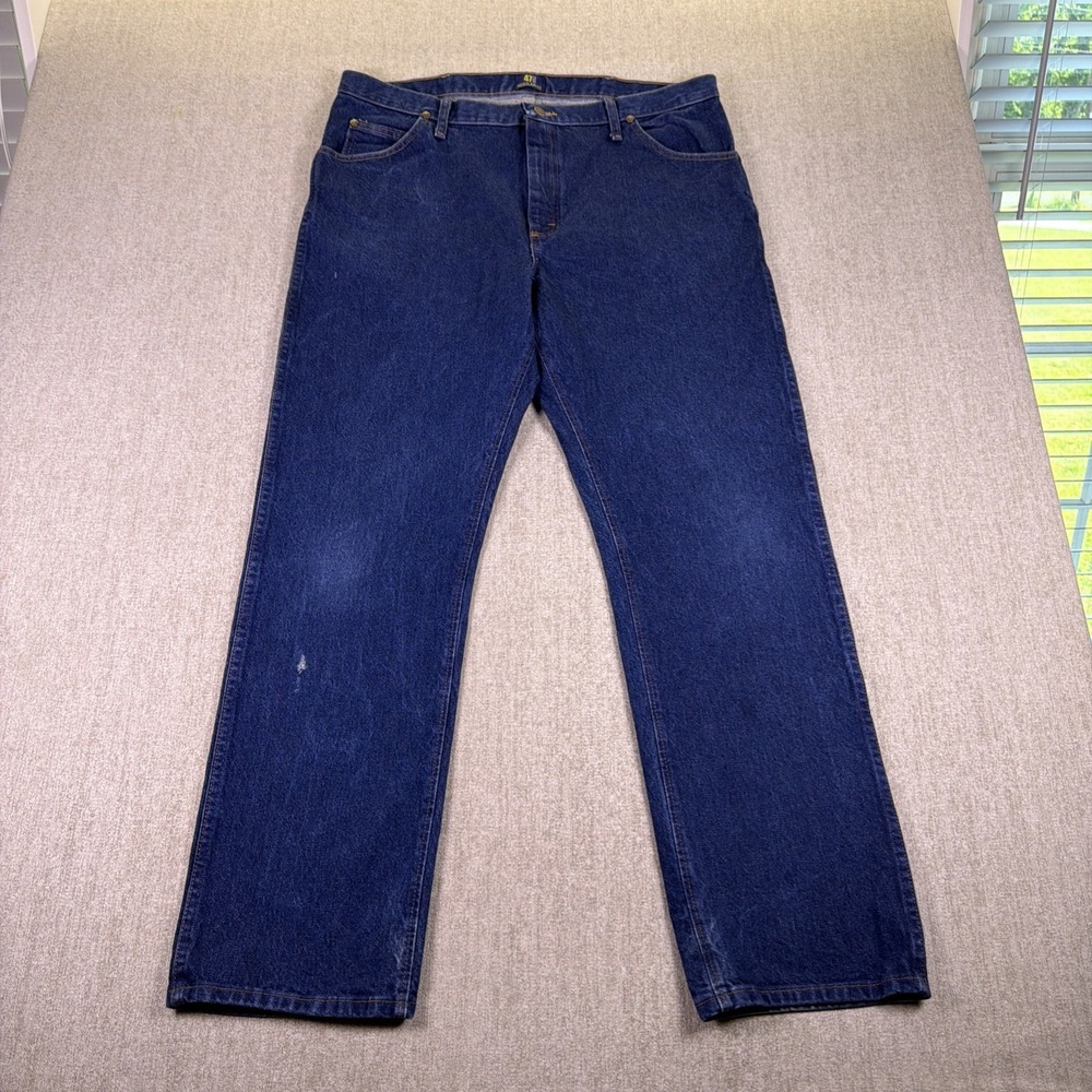 Wrangler Jeans Men 36X32 Blue 47MWZ Western Rodeo Medium Wash Cowboy Workwear